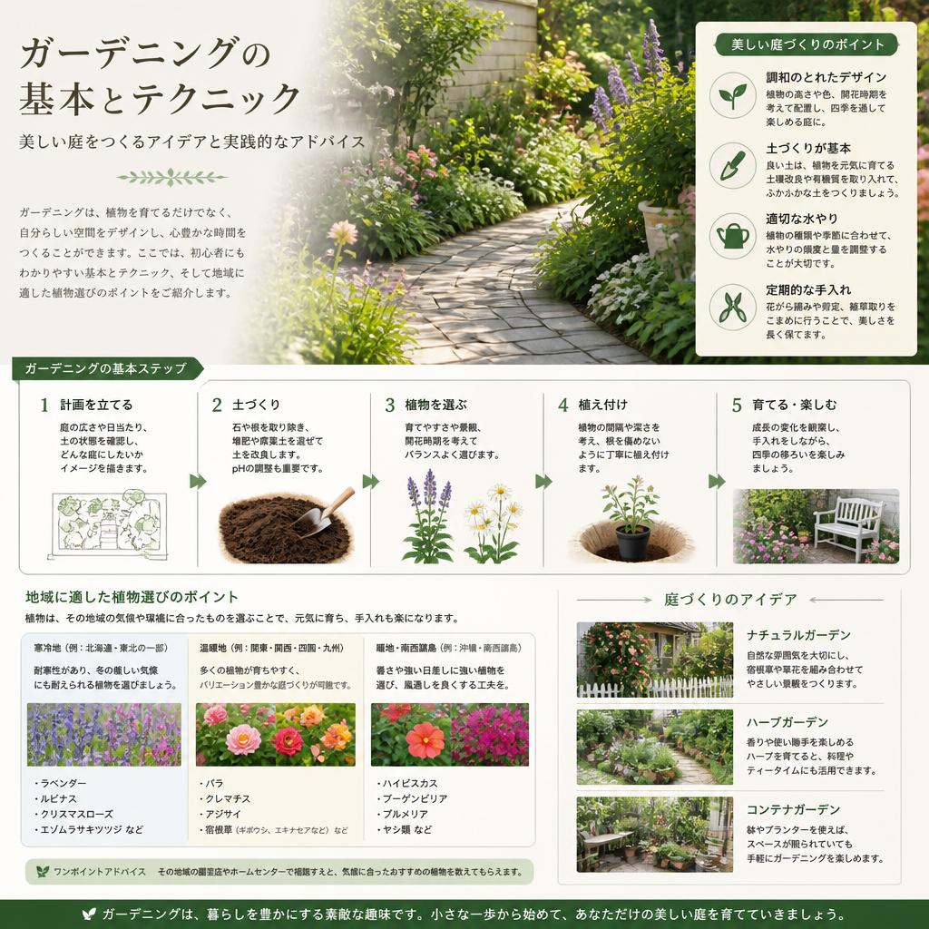 ガーデニングで魅力的な空間作り