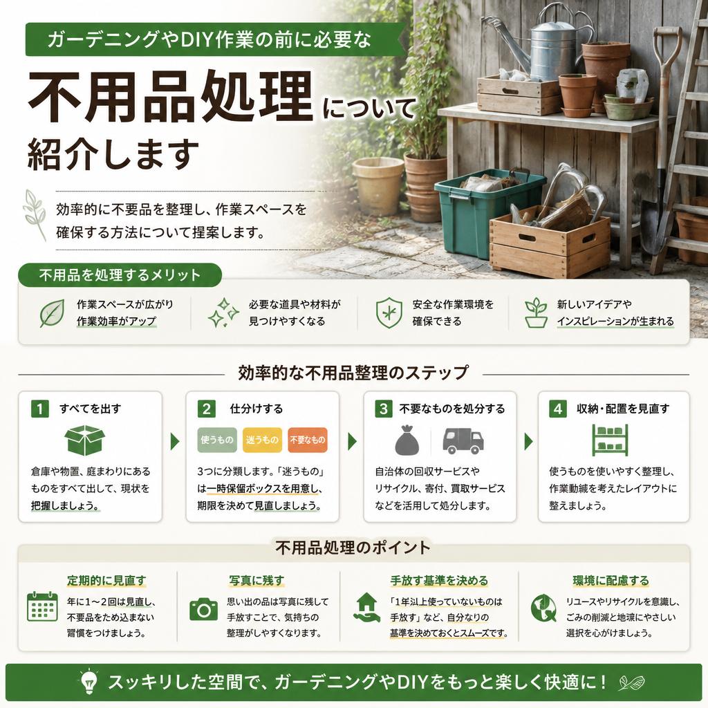 不用品処理でスッキリ空間