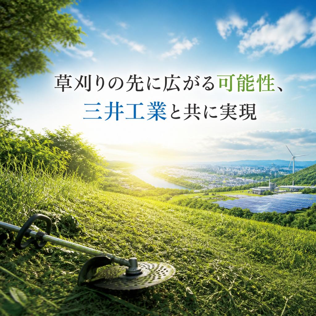 防府市草刈りの先に広がる可能性、三井工業と共に実現