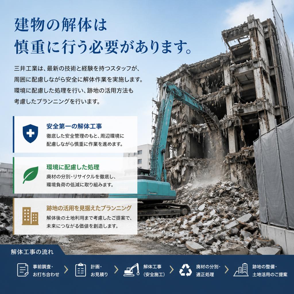 安全・確実な建物解体