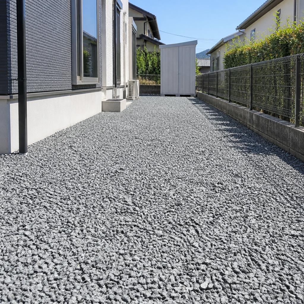 （山陽小野田市）泥はね・雑草対策に！砕石敷きならし・整地のお問い合わせ　 三井工業