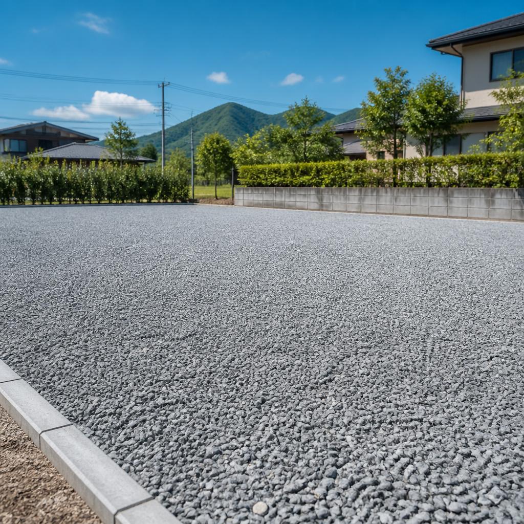 山口市での駐車場敷きならしは砕石で決まり！工事も三井工業にお任せ！